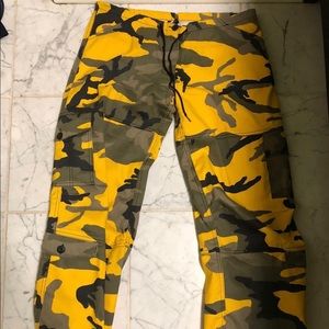 Yellow camo pants